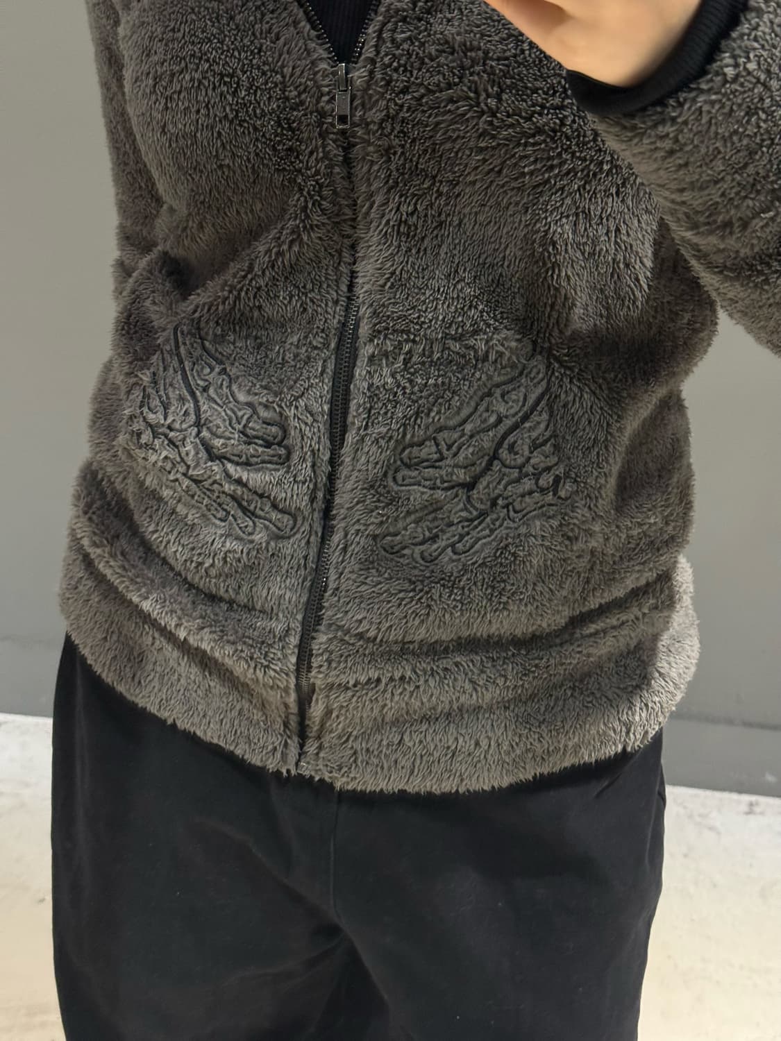 Glad news back wings fleece hood zip-up 상품이미지3