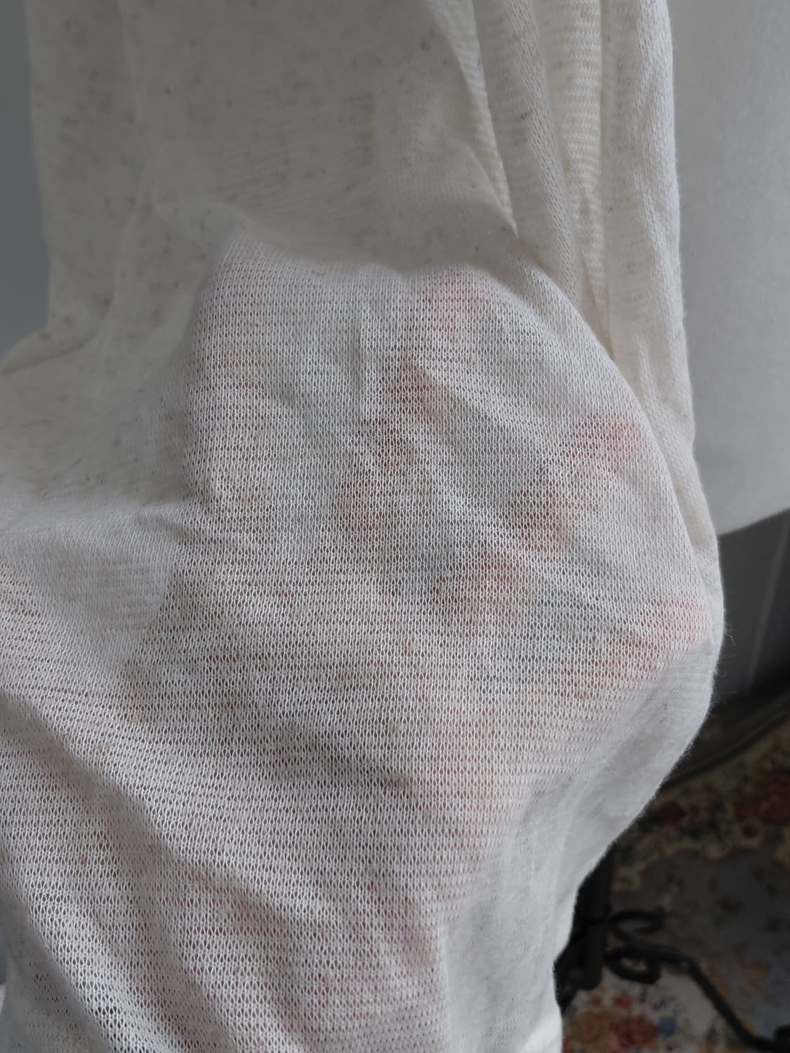 [빈티지] 아이보리색 롱 가디건 조끼 상품이미지3