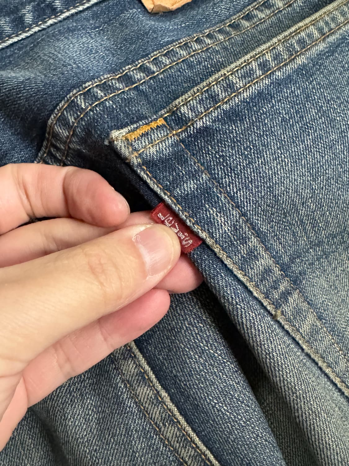 90s 리바이스 517 워시드 데님 부츠컷팬츠 상품이미지6