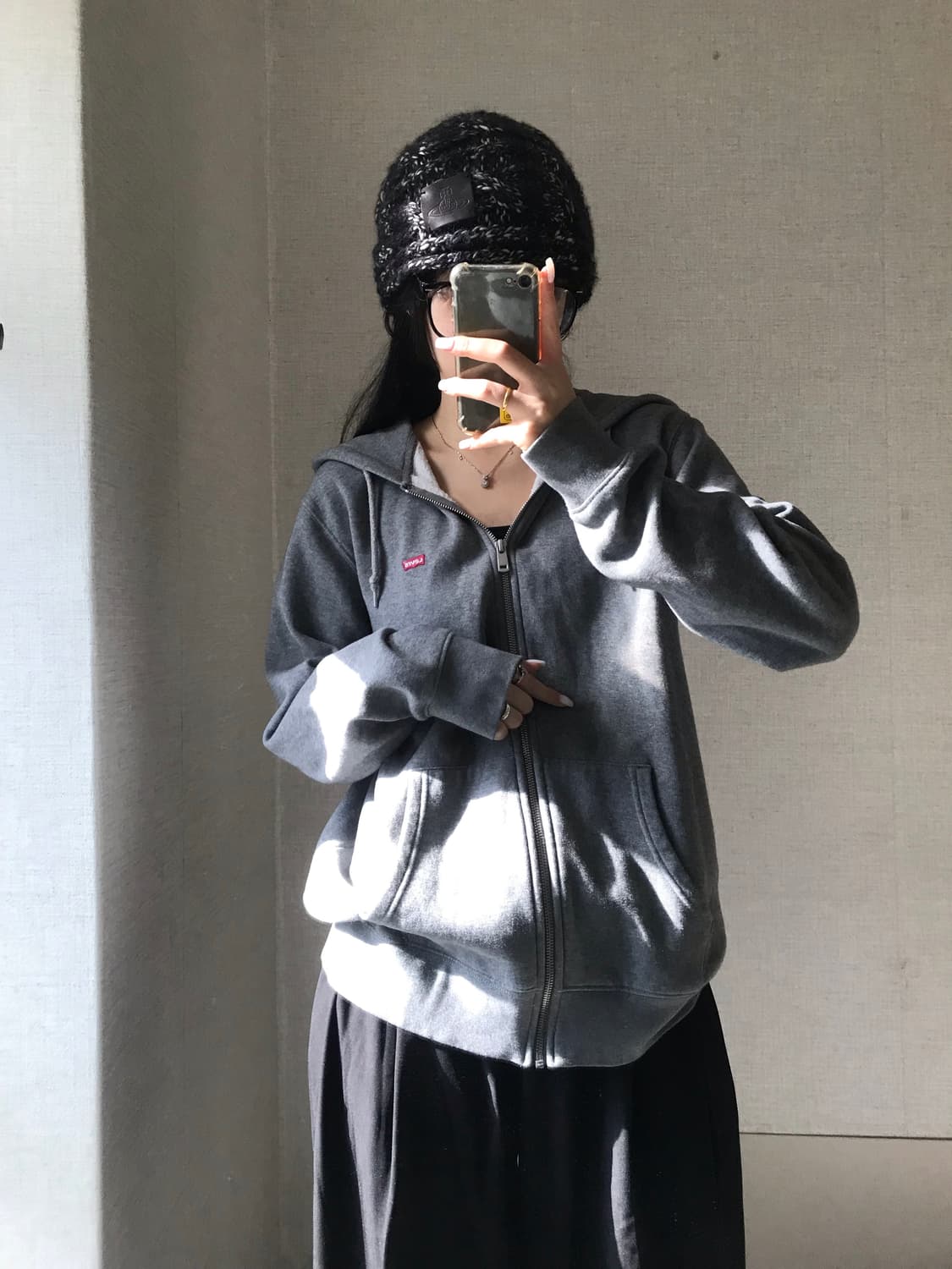 리바이스 그레이 후드집업 상품이미지4