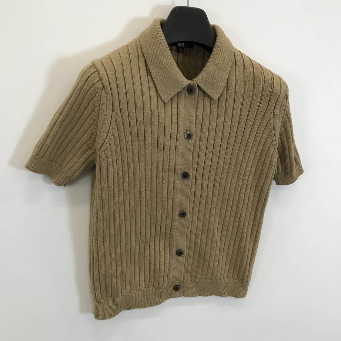 유니클로 립 폴로 숏 슬리브 가디건 [여성XL] 상품이미지2