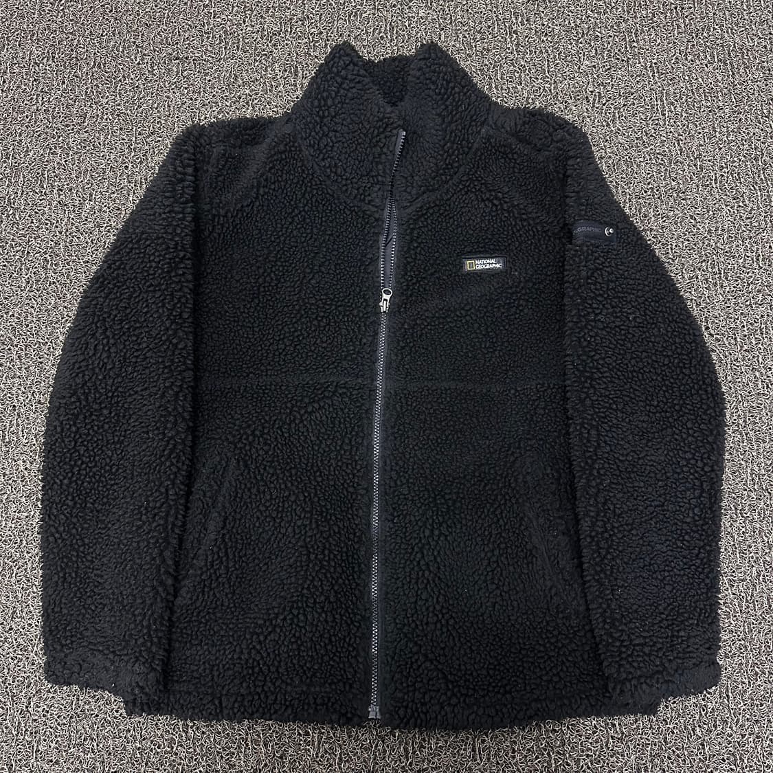 네셔널지오그래픽 털 뽀글이 후리스 자켓 블랙 L 상품이미지1