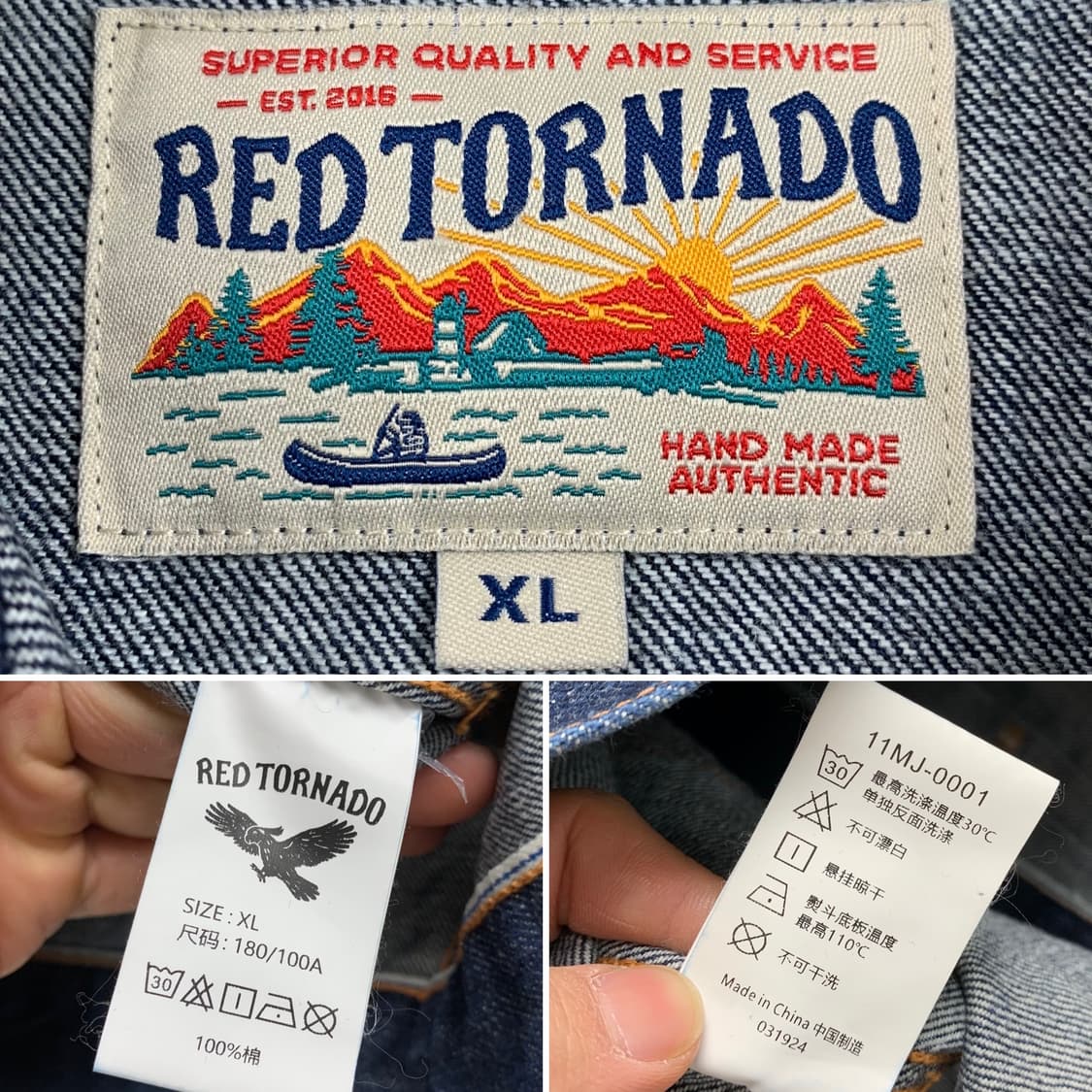레드 토네이도 타입2 셀비지 데님 트러커 자켓 상품이미지7