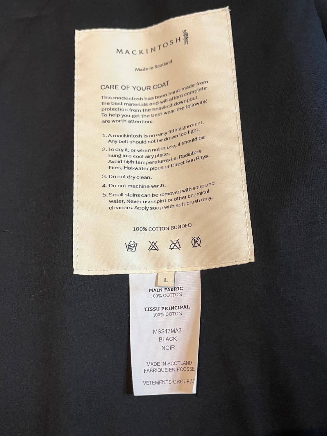 베트멍 멕킨토시 오버사이즈 코트 vetemenet  mackintosh 상품이미지5