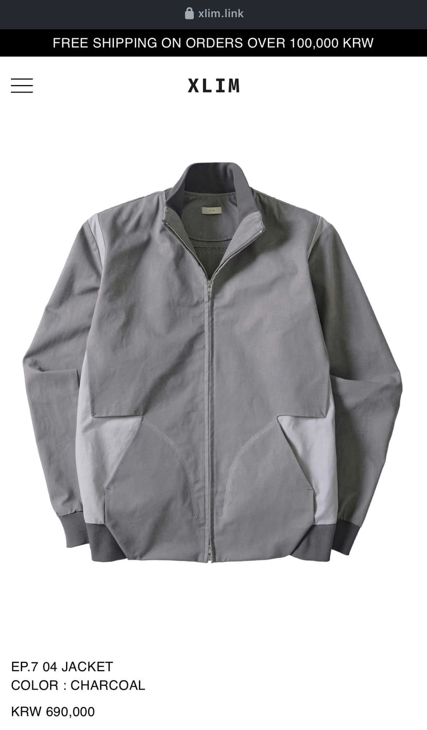 XLIM EP.7 04 JACKET L size 상품이미지1