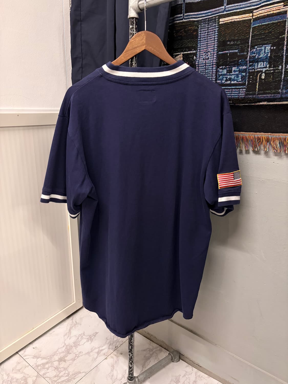 (XL/정품) 스투시 스크립트 베이스볼 저지 a1 상품이미지3