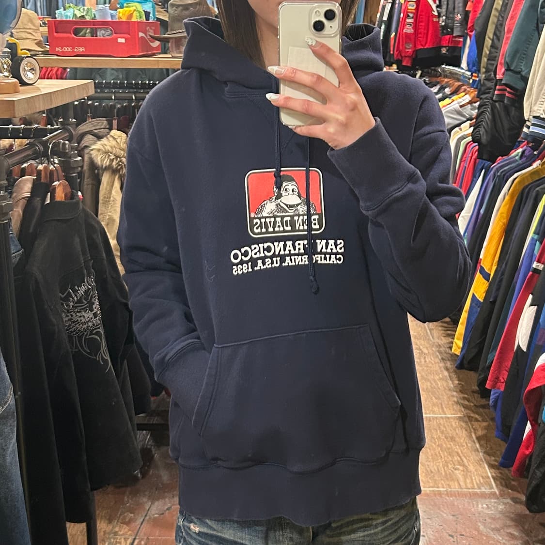 [HI] 벤데이비스 후드티 네이비 상품이미지2