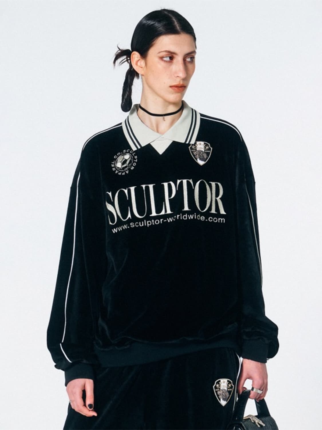 스컬프터 벨루어 벨벳 사커 저지 상품이미지1