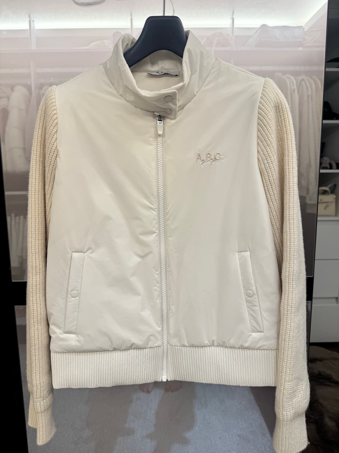 아페쎄 골프 A.P.C 니트 패딩 자켓 s (90) 상품이미지2