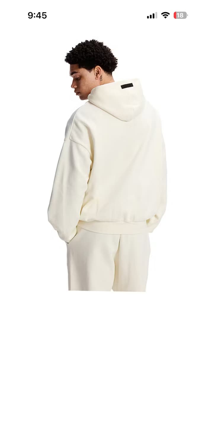 에센셜 fear of god 아이보리색 후드티 상품이미지5