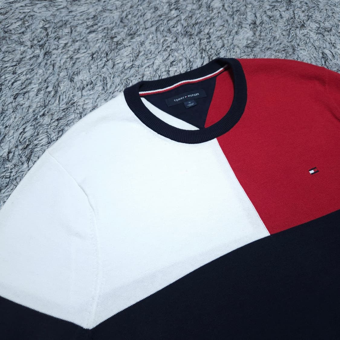 타미힐피거) M 남자 라운드면니트 코튼니트 / 왕눈이샵 상품이미지3