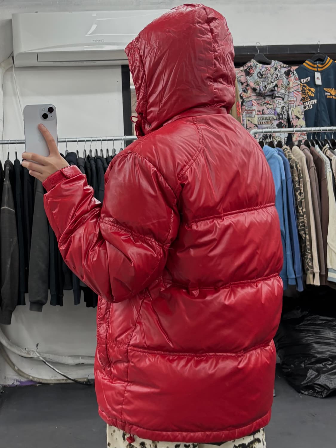 아디다스 AC밀란 레드 패딩 상품이미지5