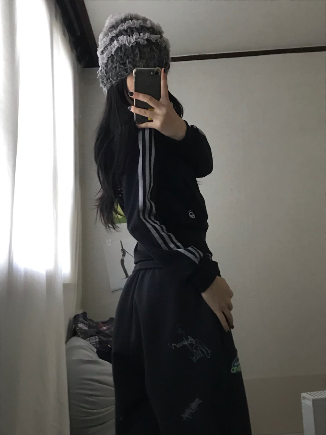 아디다스 블랙 실버 큐빅 져지 상품이미지3