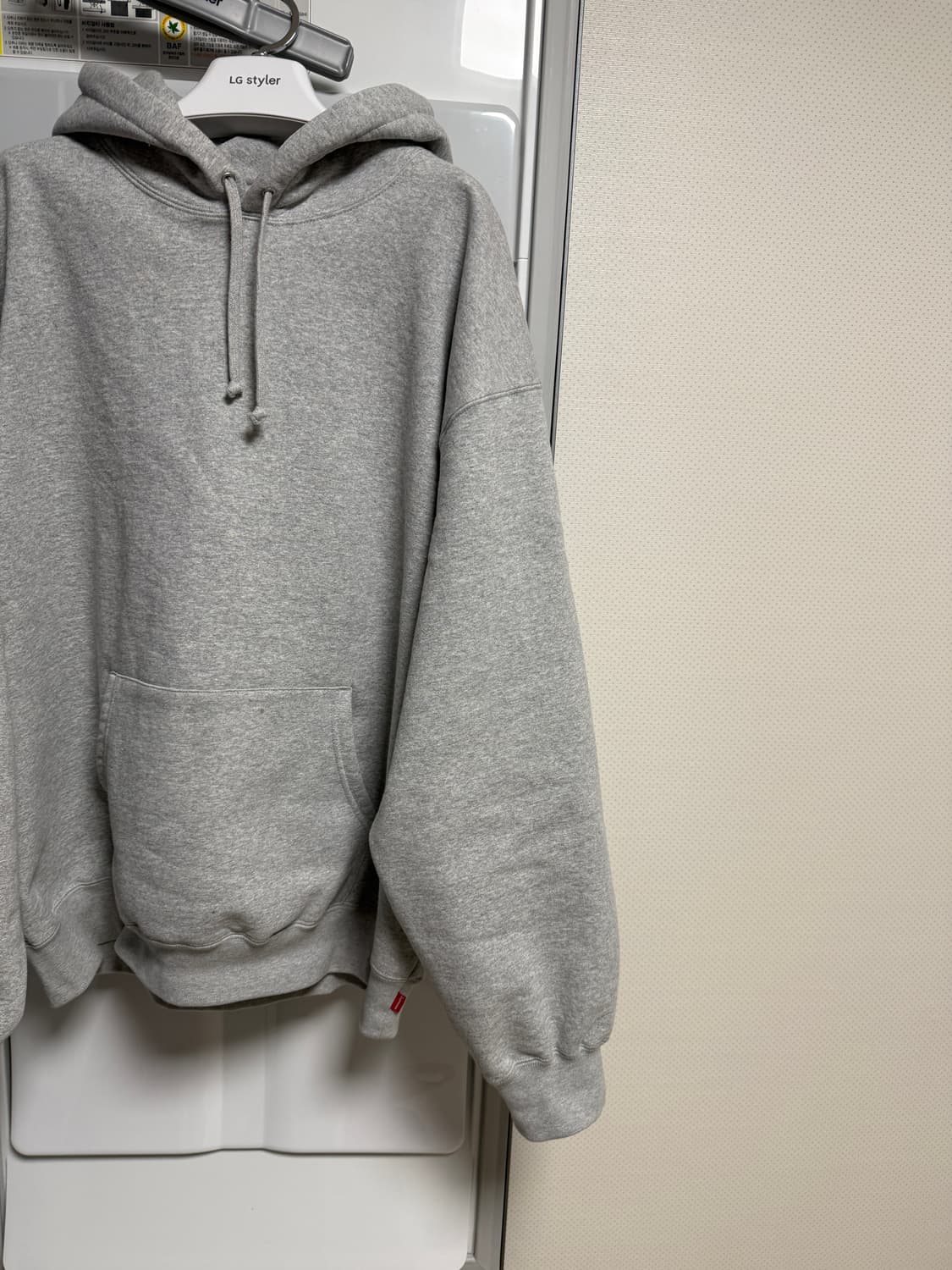 슈프림 사틴 후드  헤비그레이 24FW XL사이즈 슈프림 후드 상품이미지3