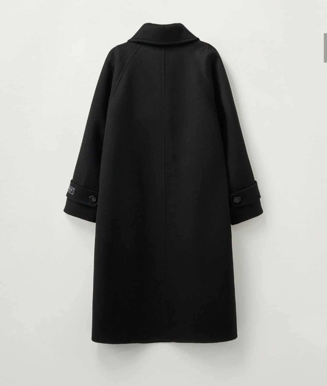 25FW 세터SATUR 에이라인 울 블렌드 싱글 코트 블랙 상품이미지2