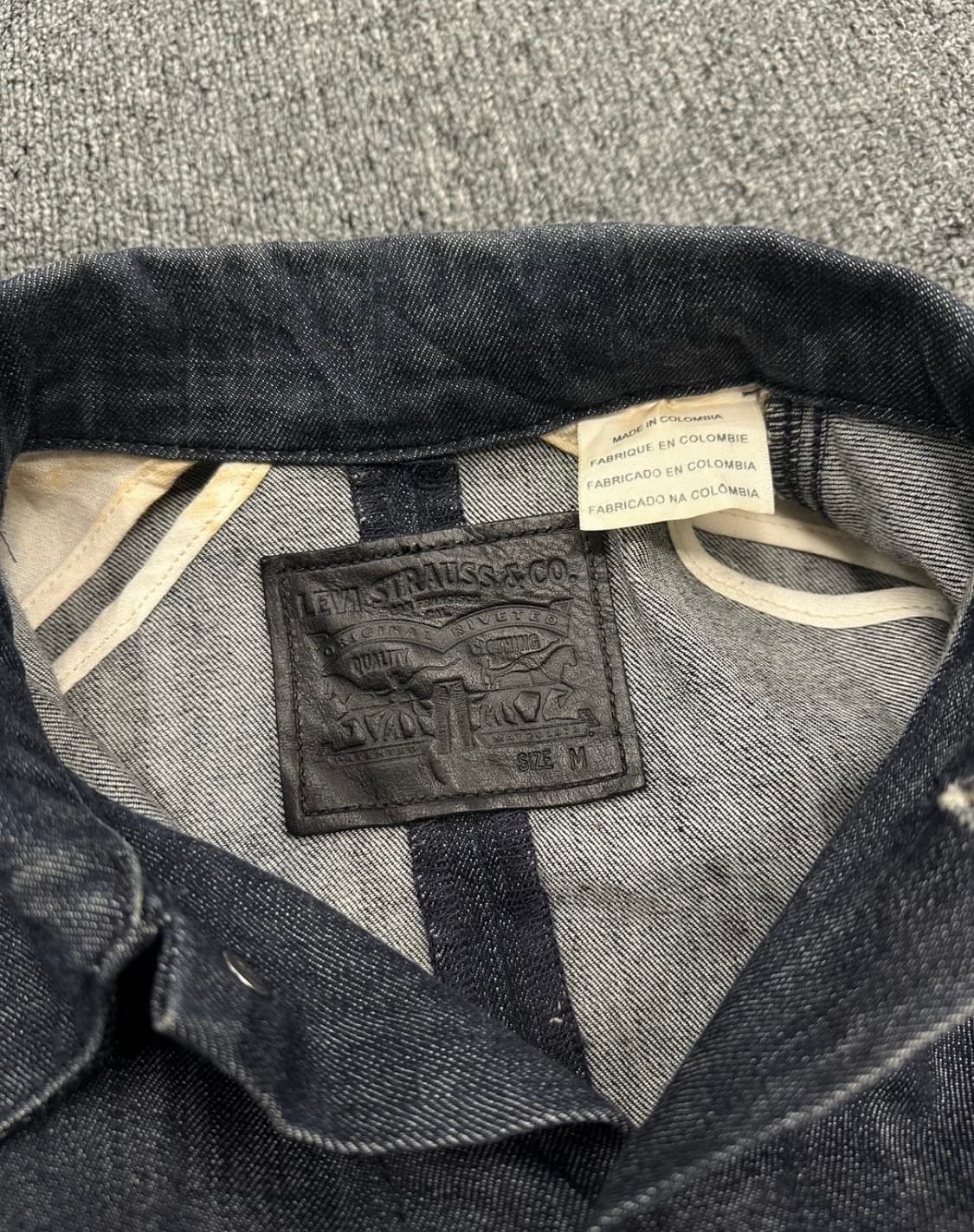 M) 리바이스 스판 데님 인디고 트러커 자켓 bovine 상품이미지6