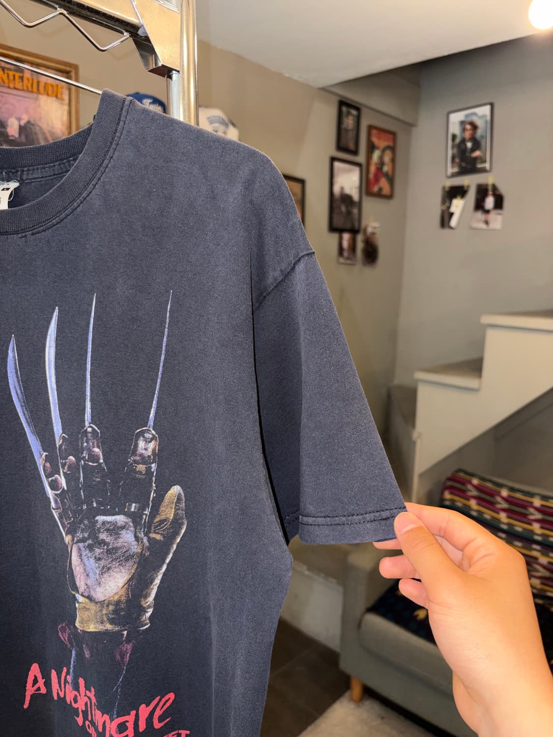 00’s A Nightmare on Elm Street print T 상품이미지6