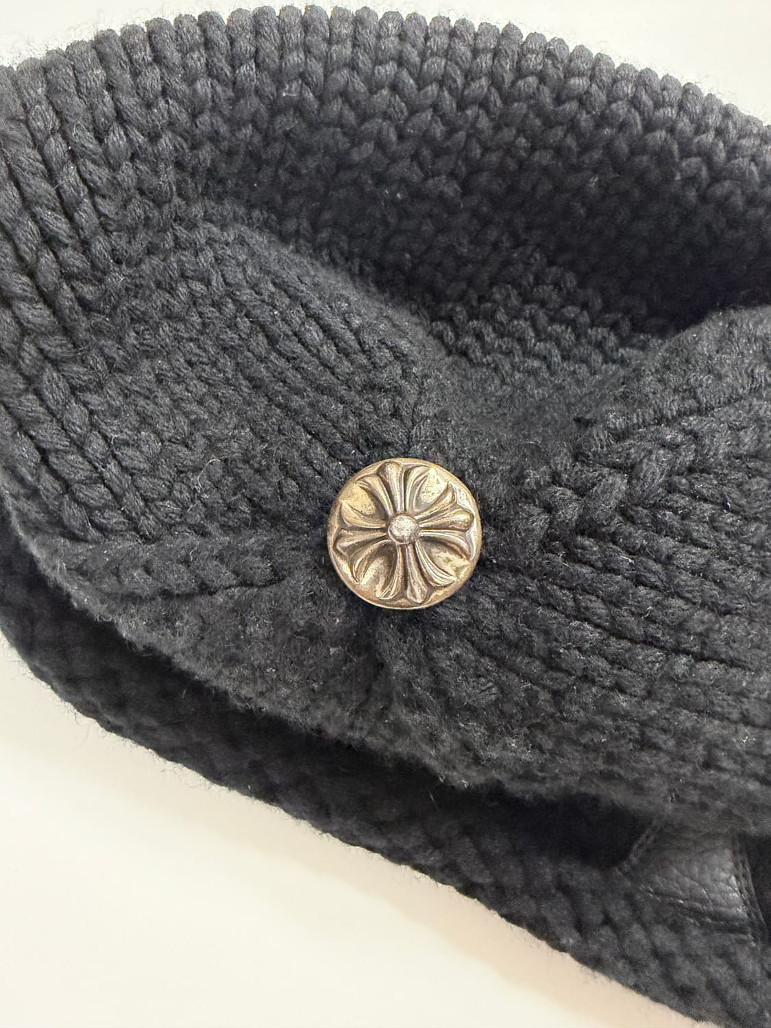 크롬하츠 크로스 레더 패치 캐시미어 상품이미지2