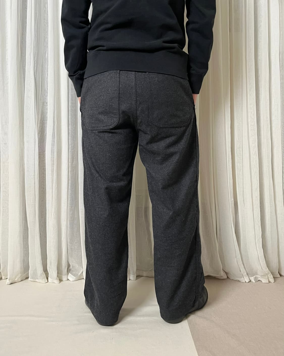 꼼데가르송 옴므 플란넬 울 슬랙스 comme des garcons 팬츠 상품이미지2