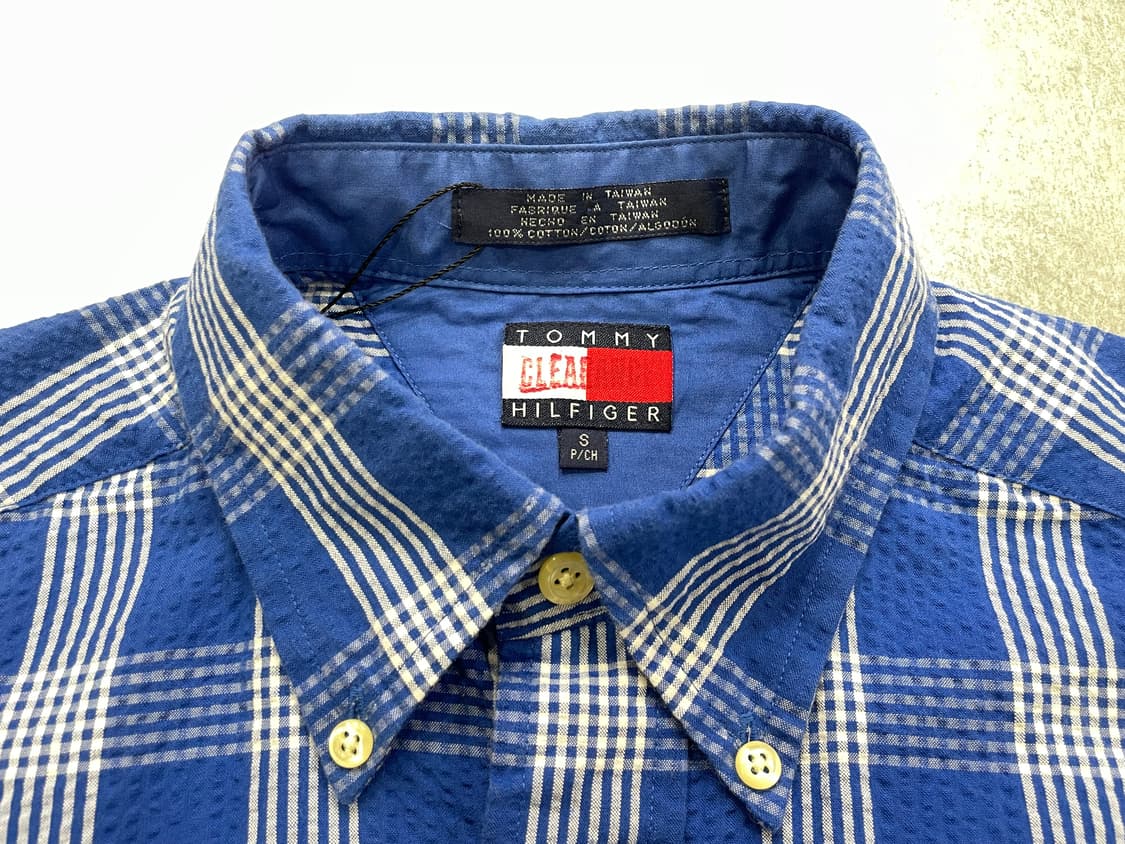 (S) Tommy 타미힐피거 체크 반팔 셔츠 상품이미지10