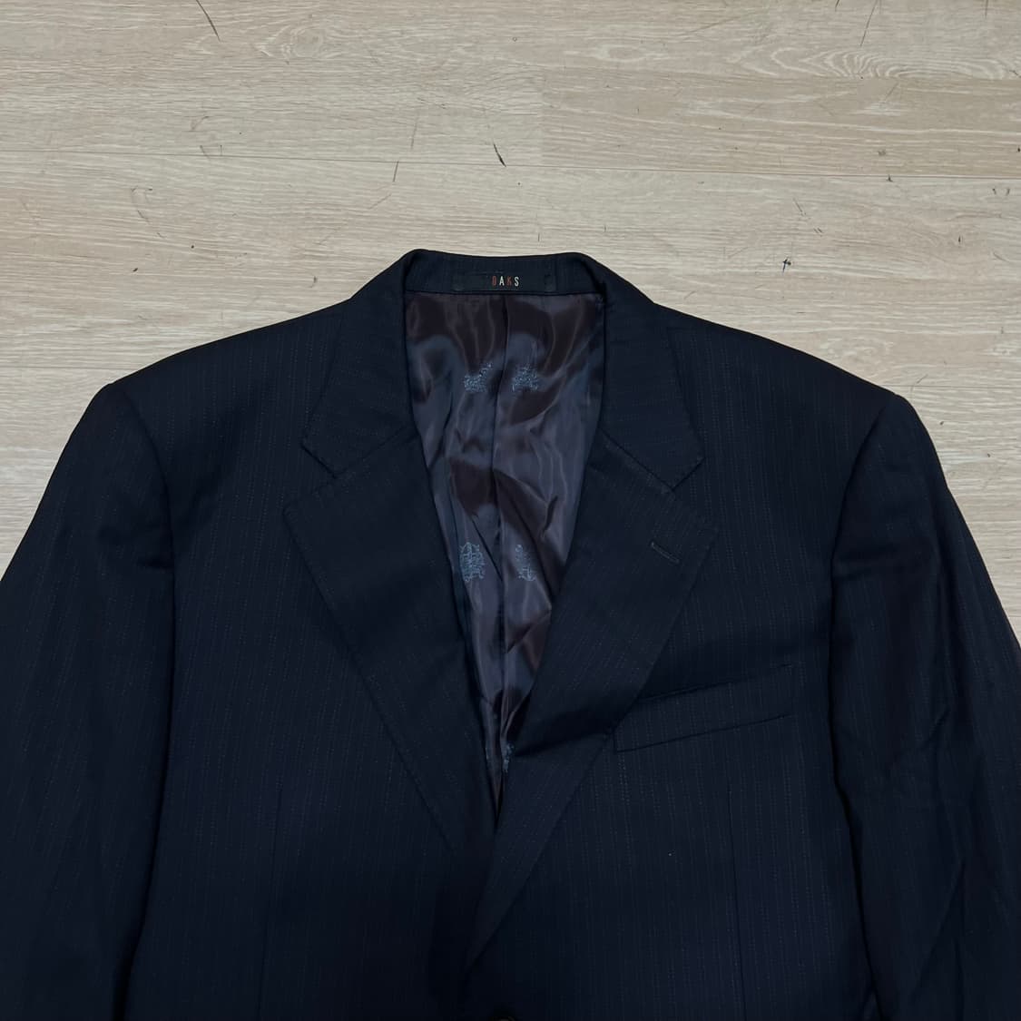 닥스 스트라이프 싱글 블레이저 정장자켓 [다크 네이비] 2XL/110 상품이미지2