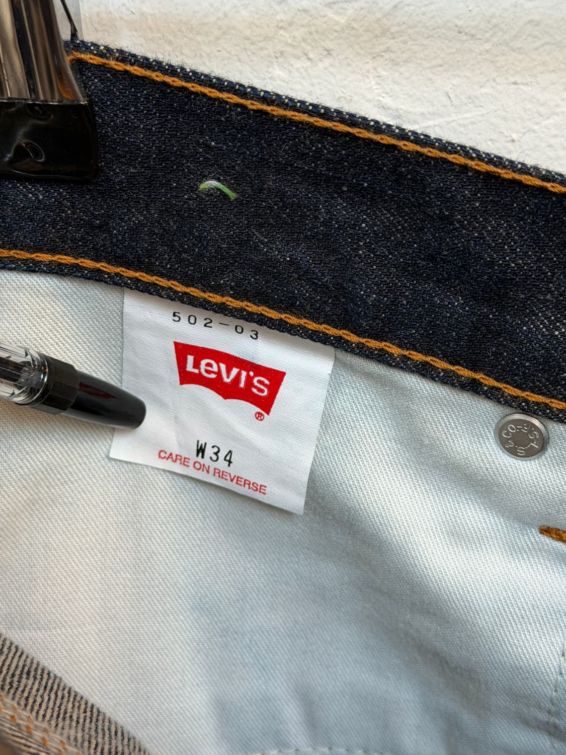 Levis 502 리바이스 재팬 스트레이트 데님 진 34x34 상품이미지6
