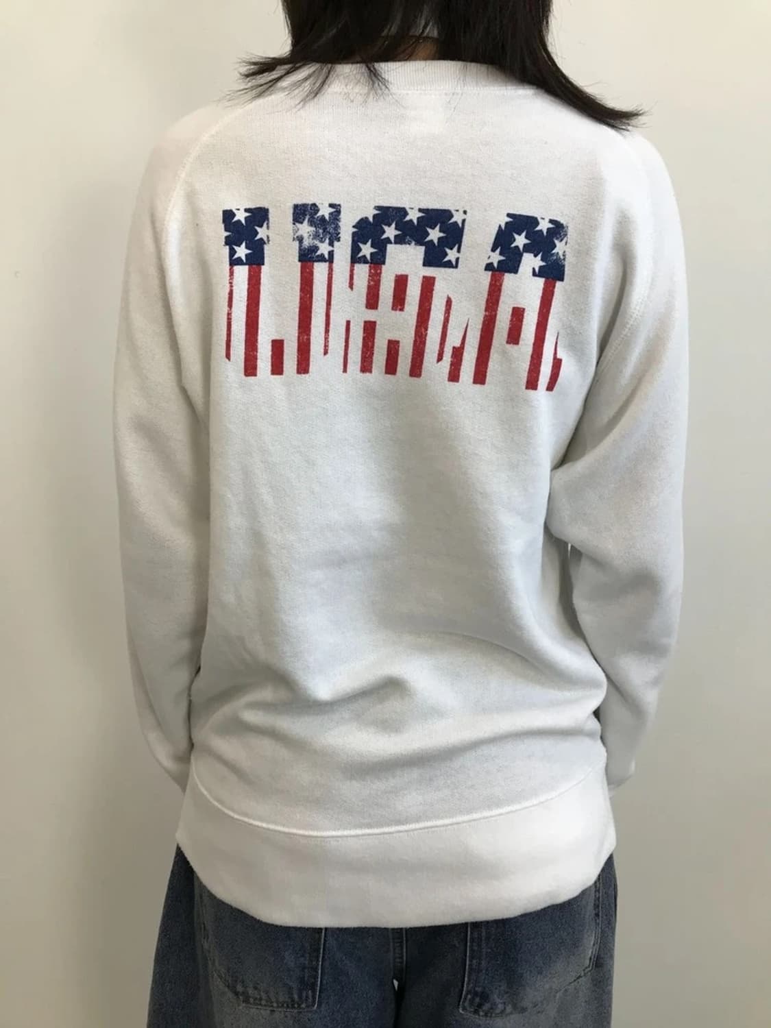 USA Flag Graphic Sweatshirt 상품이미지3