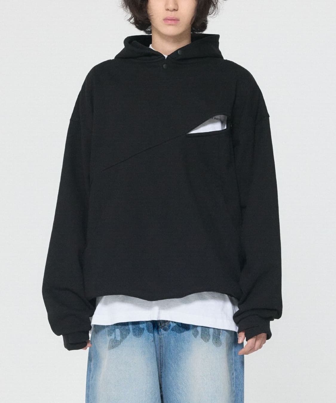 스키즘인듀싱 CONCEAL 후드 블랙 L 상품이미지1