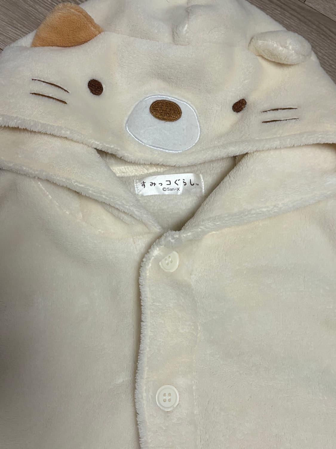 스미코구라시 수면조끼 캐릭터 겨울템 모리걸 잠옷 고양이모자 상품이미지2