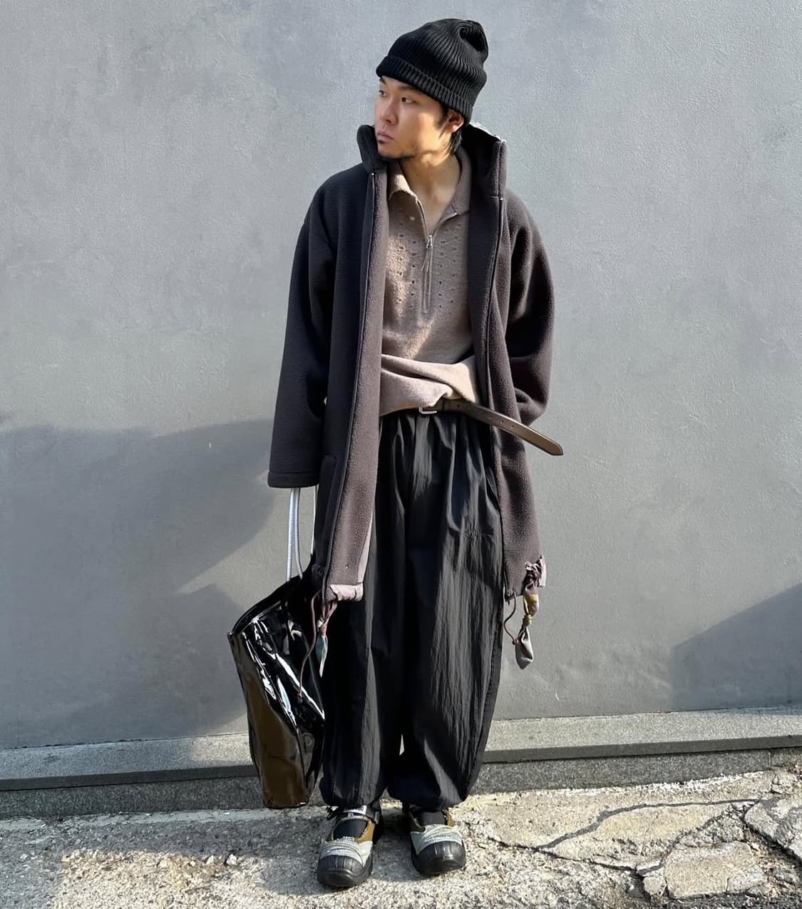 마리아노 Dusty pile 롱 후리스 자켓 상품이미지1