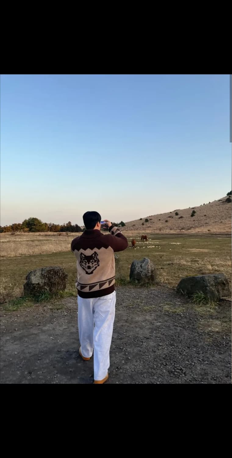 수아레 워셔블 코위친 니트 L 울프🐺 배송가능 📦 상품이미지2