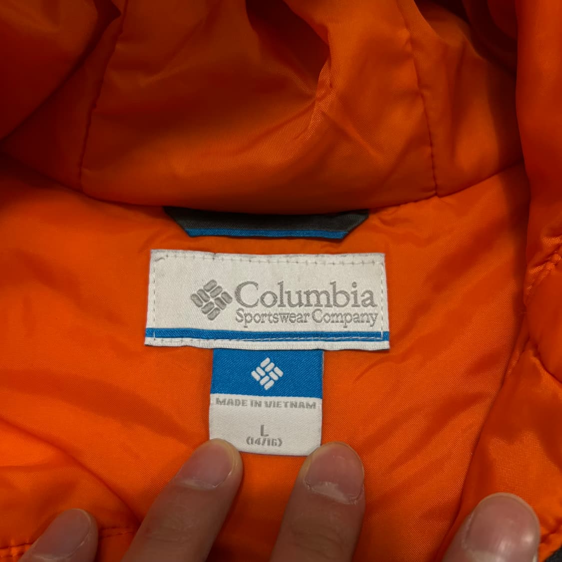 컬럼비아 키즈 배색 후드 바람막이 점퍼 [그레이] L(14-16) 상품이미지5