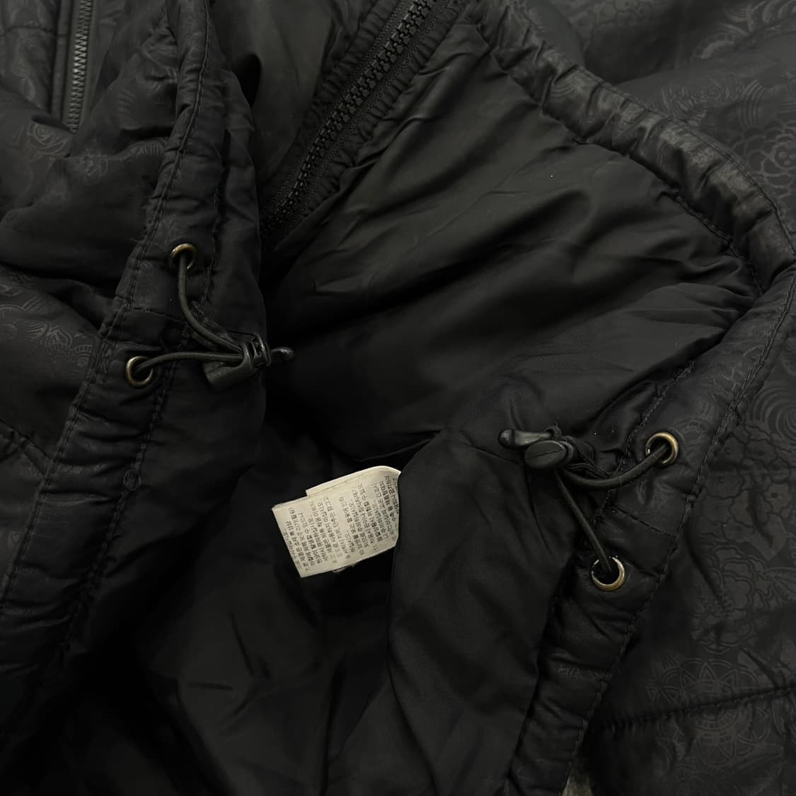 XL 노스페이스 블랙 플라워 패턴 패딩 자켓 상품이미지7