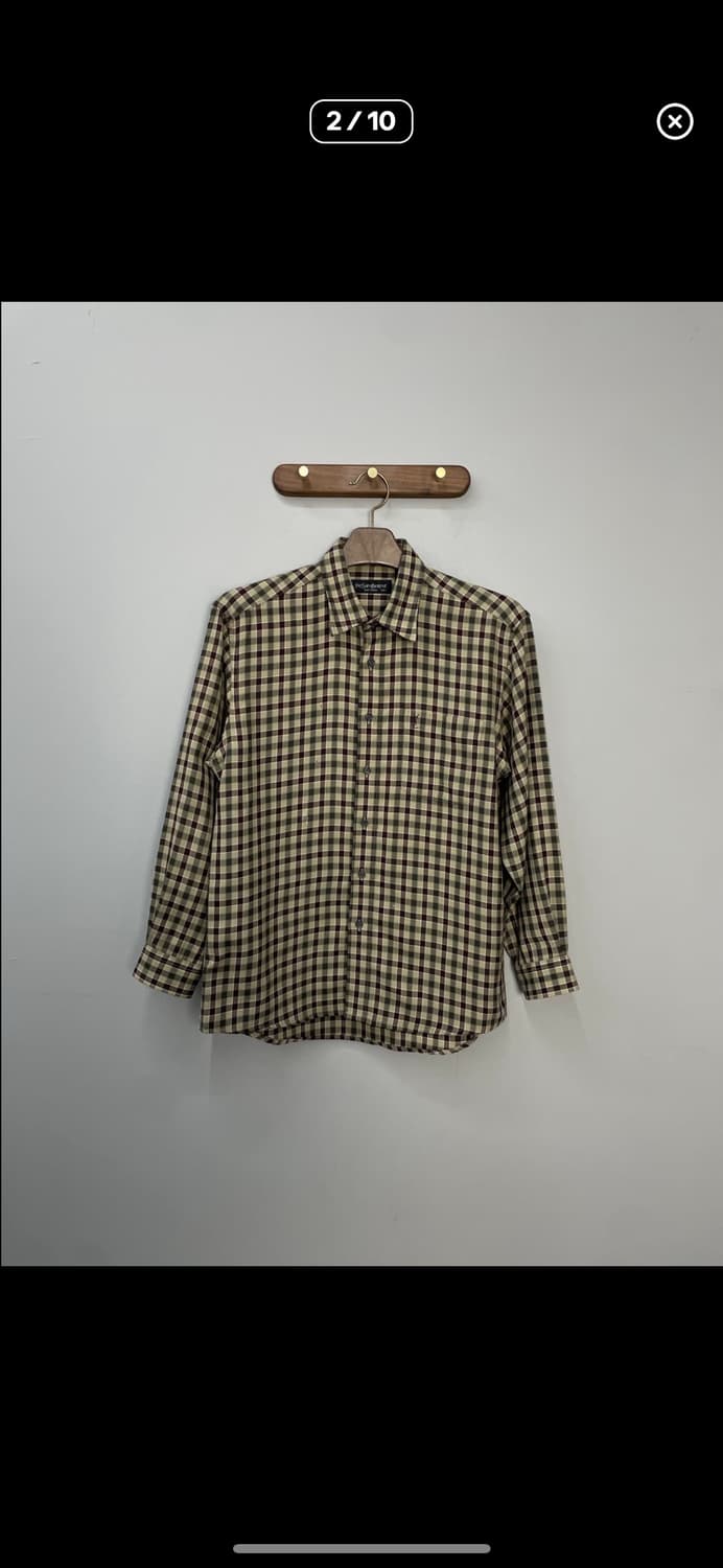 입생로랑 브라운 체크 셔츠 A2474 상품이미지2