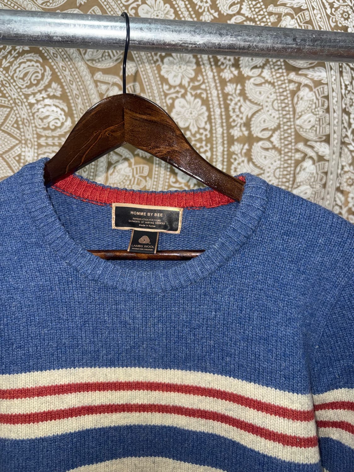 Homme by bee 빈티지 램스울 니트  상품이미지3