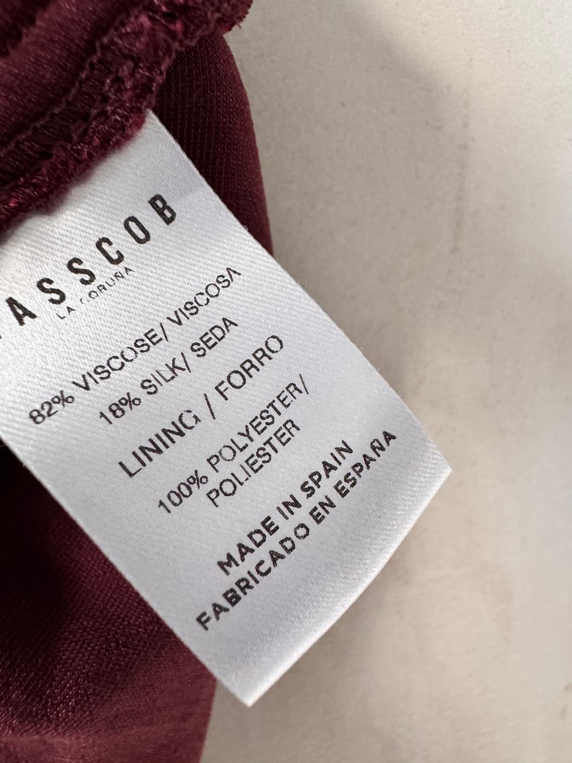 새상품 MASSCOB 벨벳 롱 원피스xs(44사이즈)made in SPA 상품이미지2