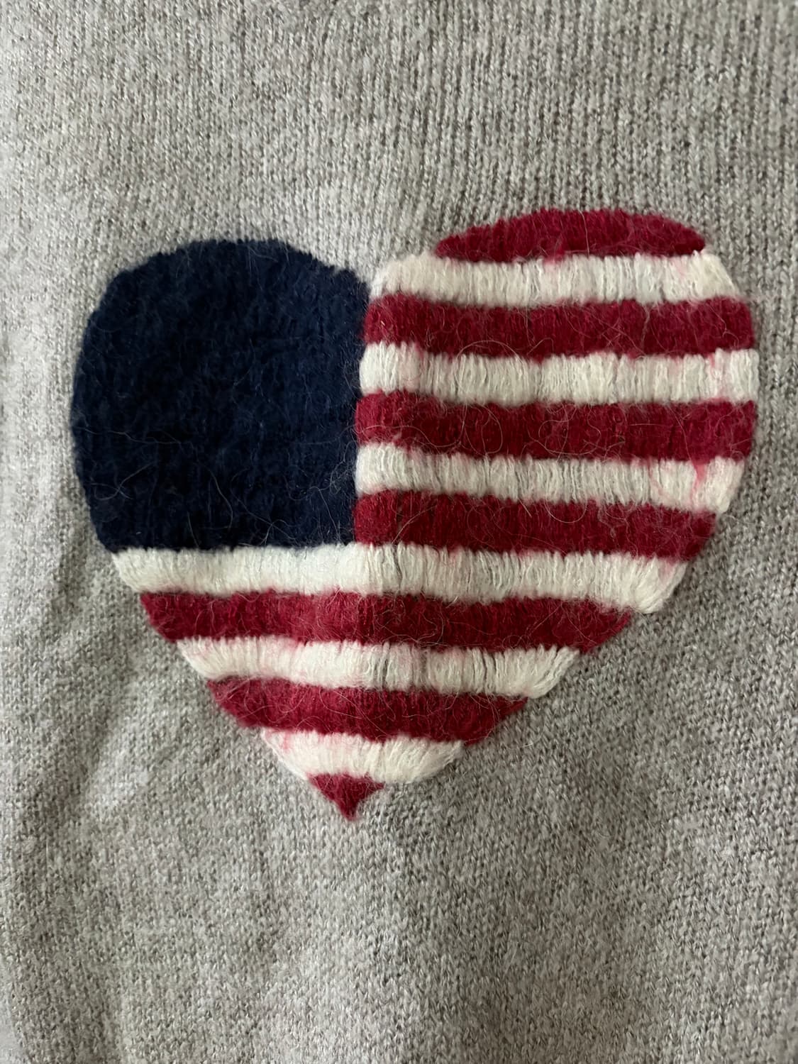 타미힐피거 빈티지 성조기 라운드 니트s 상품이미지3