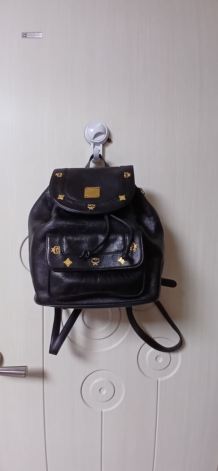 MCM 블랙 가죽 백팩  상품이미지1