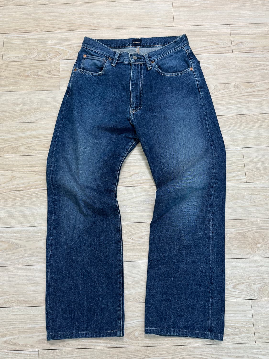 45rpm 닭 패치 빈티지 모델 데님팬츠 상품이미지6