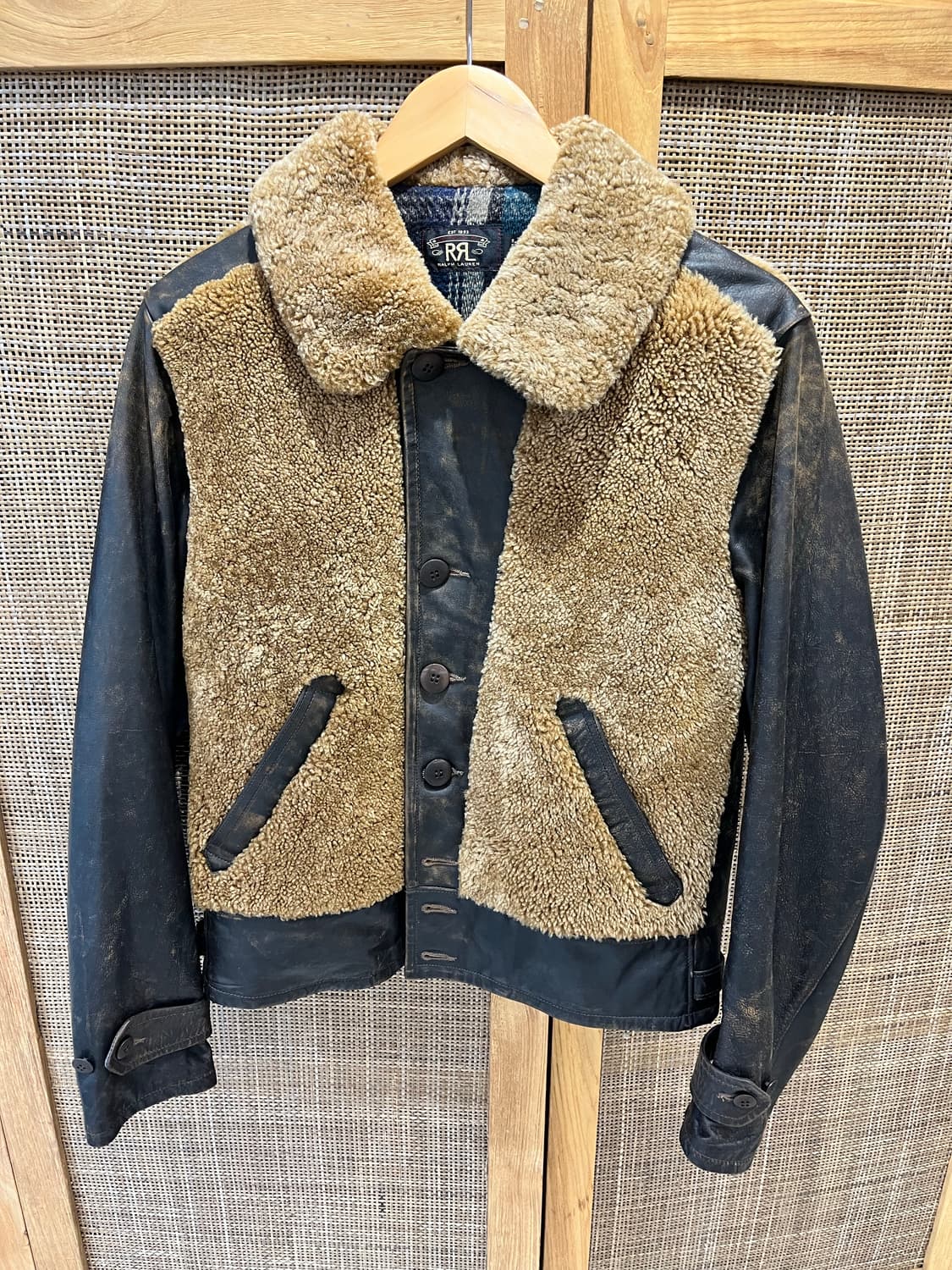 RRL 그리즐리 가죽 자켓 상품이미지2