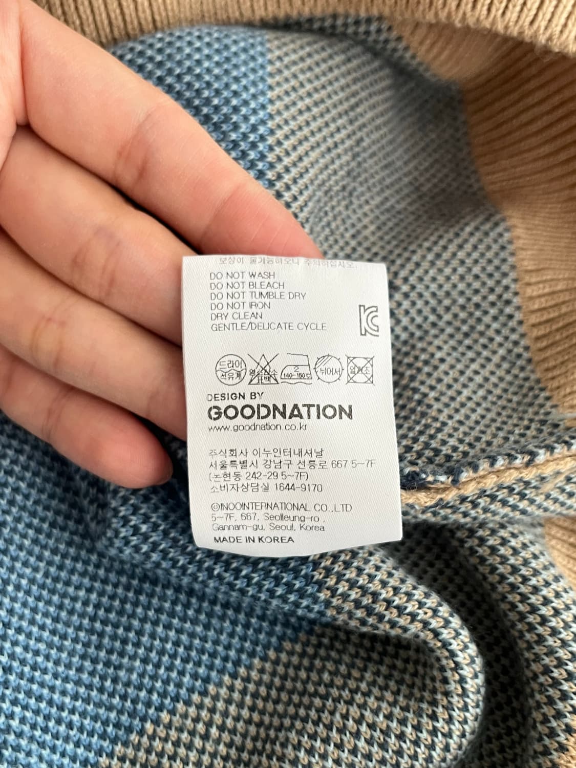 L) 크리틱 오로라 오버핏 니트 블루 상품이미지6