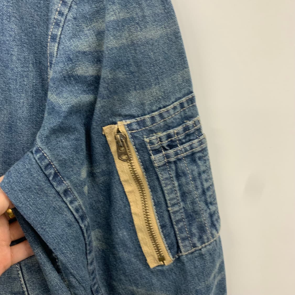 파르티멘토 빈티지 디테일 데님 블루종 자켓 상품이미지4