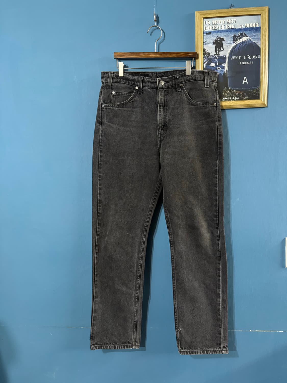 90‘s  Levis Black 505 Orange tab Denim  상품이미지1