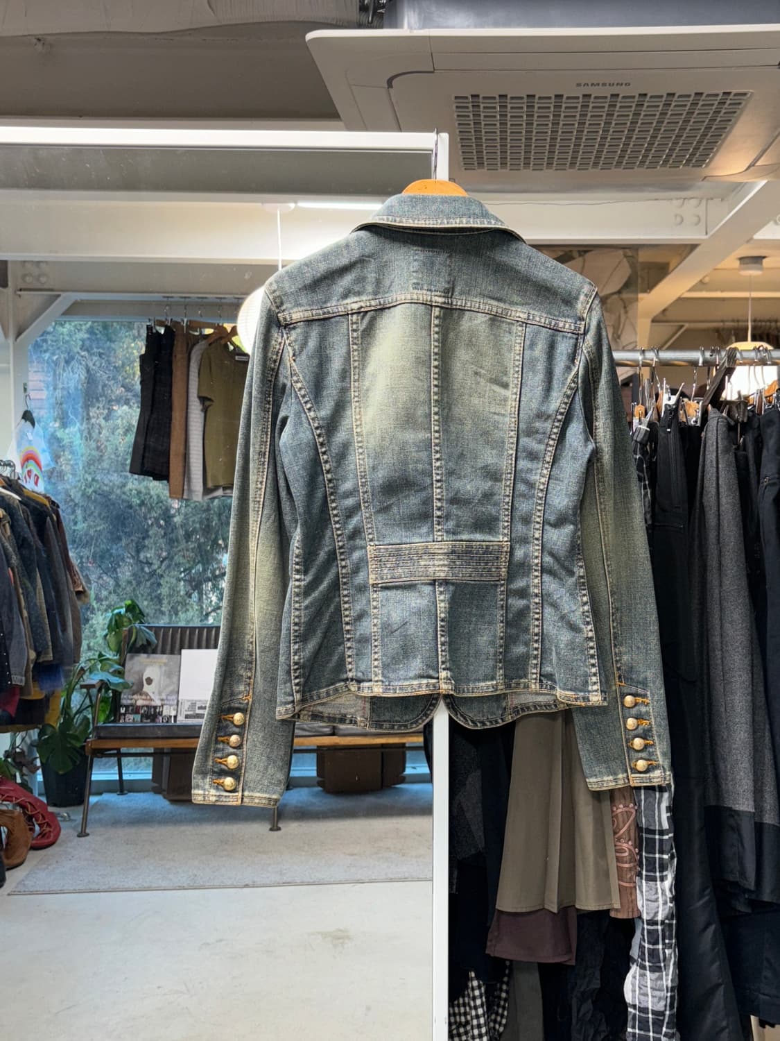 Kumikyoku 밀리터리 데님 자켓 상품이미지2