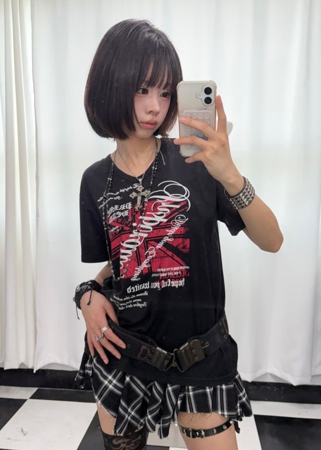 🎸유니온잭 프린팅 블랙 티셔츠🎸 상품이미지3