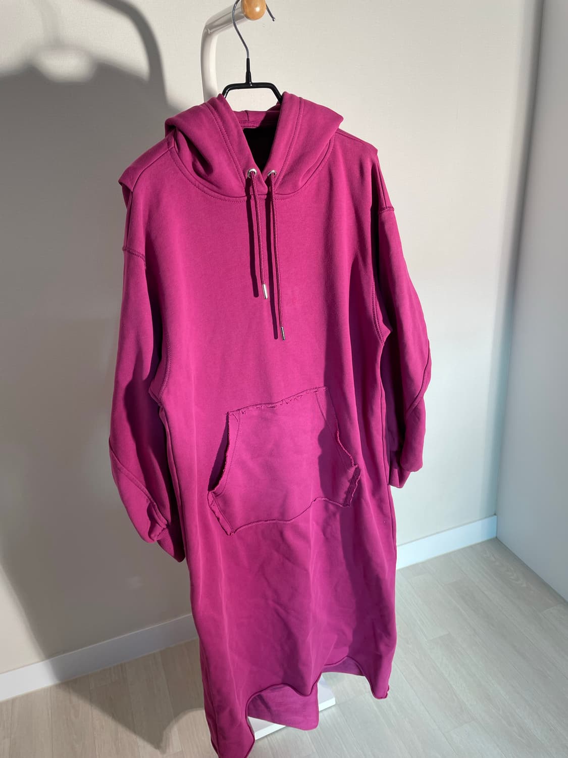 디젤 핑크 롱 후드 상품이미지6