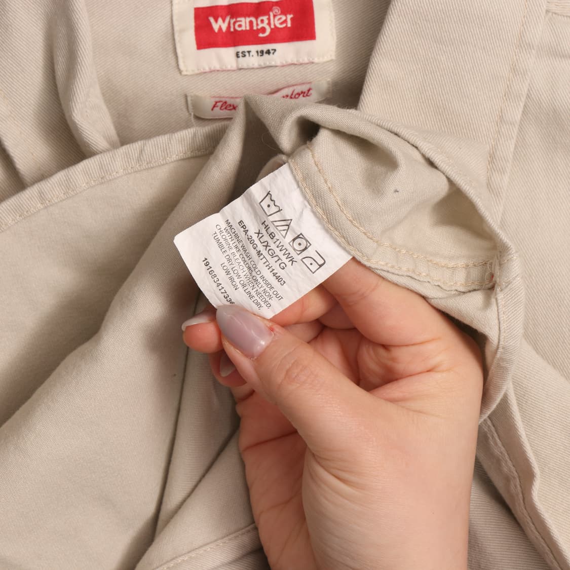 랭글러 코튼 워크셔츠 베이지 A1584 상품이미지4