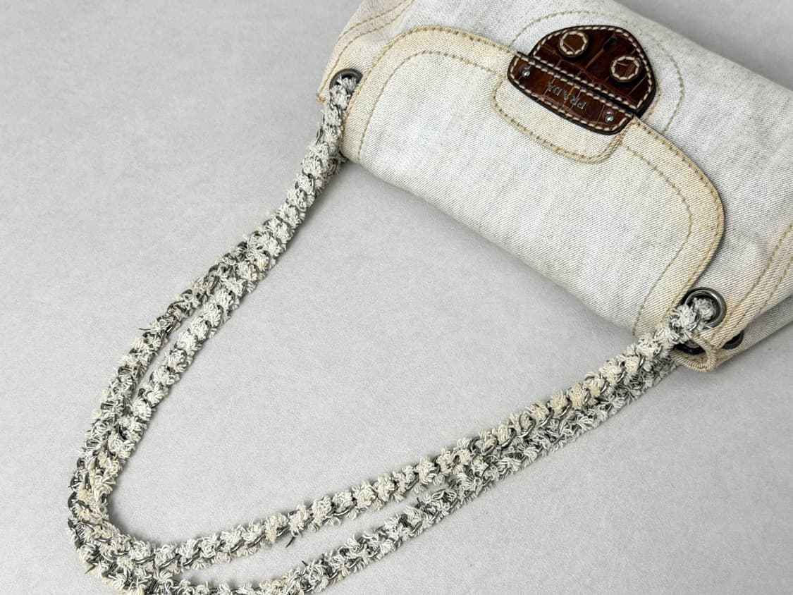 프라다 라이트 워시 데님 체인 숄더백 BR4659 상품이미지5