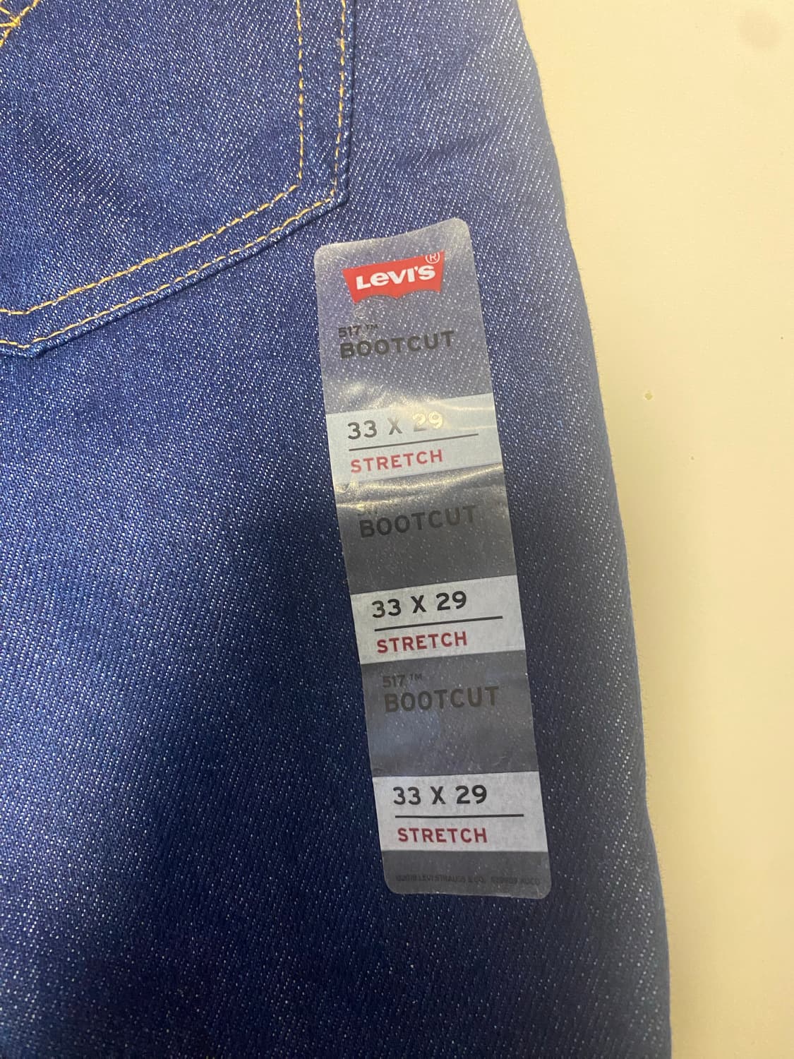 새상품 33x29)리바이스 517 부츠컷 청바지 상품이미지3