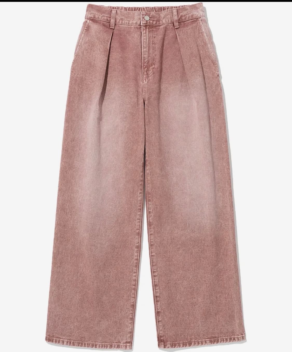 낫포너드 핑크 와이드 데님 상품이미지2